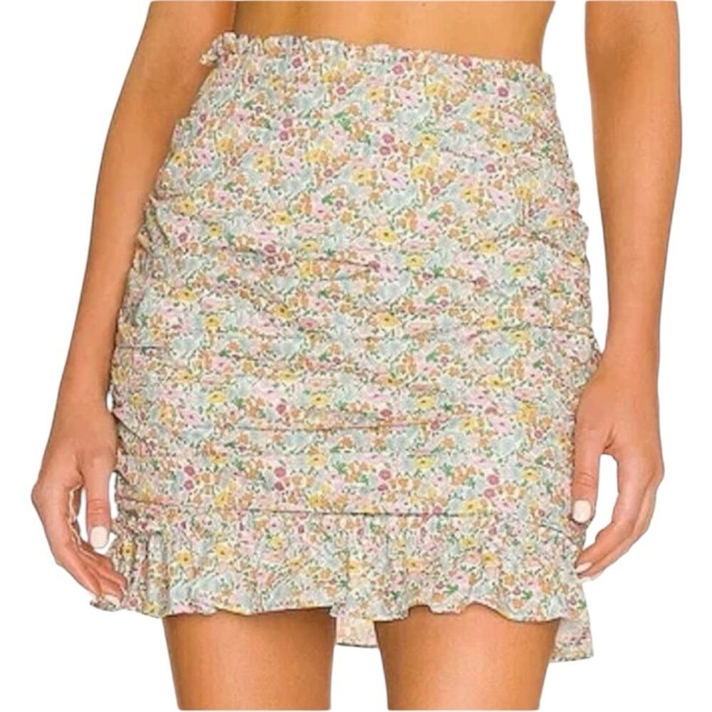 For Love and Lemons Raleigh Mini Skirt Size Small floral NWT